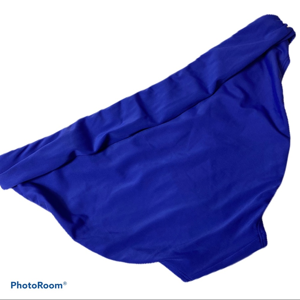 Athleta gathered waist band swim bottom blue Large - Picture 10 of 12